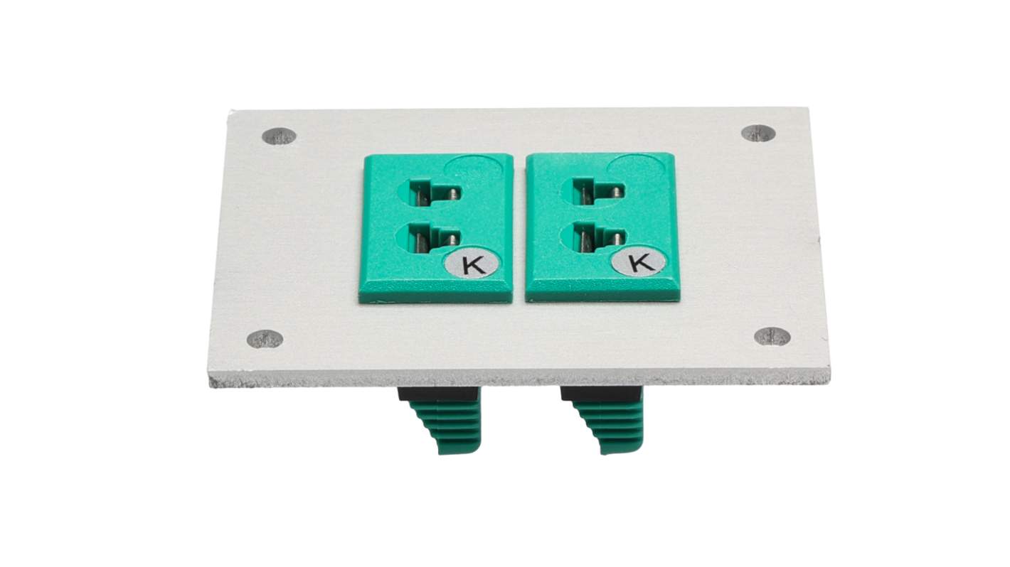 RS PRO Miniature Size Thermocouple Connector Panel for Use with Thermocouple K, RoHS Standard