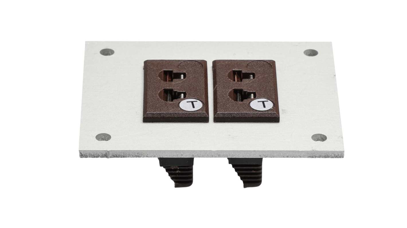 RS PRO Miniature Size Thermocouple Connector Panel for Use with Thermocouple T, RoHS Standard