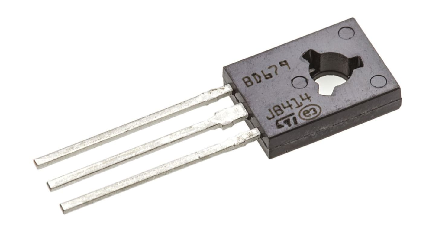 Transistor Darlington, BD679, NPN 4 A, 80 V, HFE:750, SOT-32, 3 pines Simple