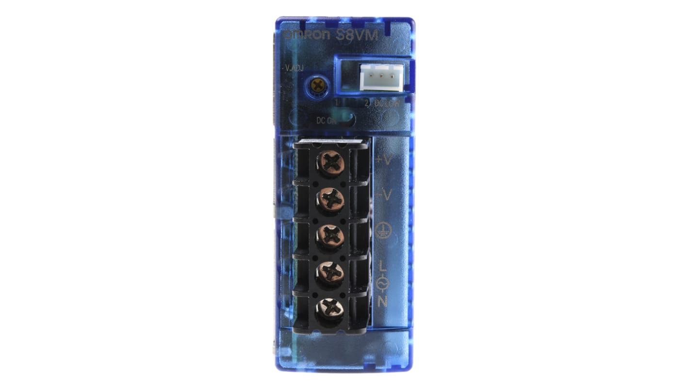 Omron S8VM Switch Mode DIN Rail Panel Mount Power Supply, 85 → 264V ac ac Input, 24V dc dc Output, 2.2A Output,