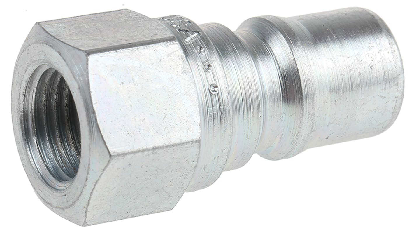 Parker 液压快速接头, G 1/4 内螺纹, 球锁, 最大操作35 MPa, 最高+110°C, 钢制, NBR密封, 60系列