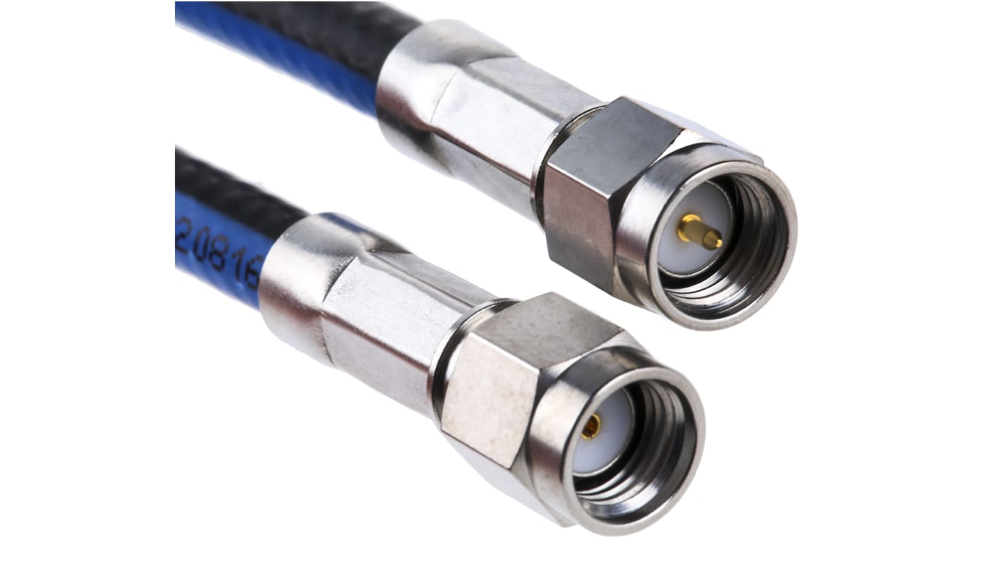 Huber+Suhner Male SMA to Male RP-SMA, 1m, Terminated50 Ω