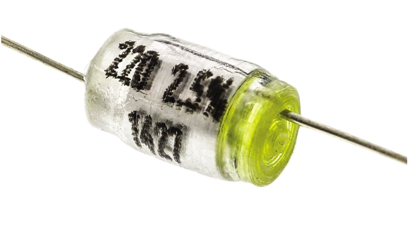RS PRO Polystyrene Film Capacitor, 160V dc, ±2.5%, 220pF, Through Hole