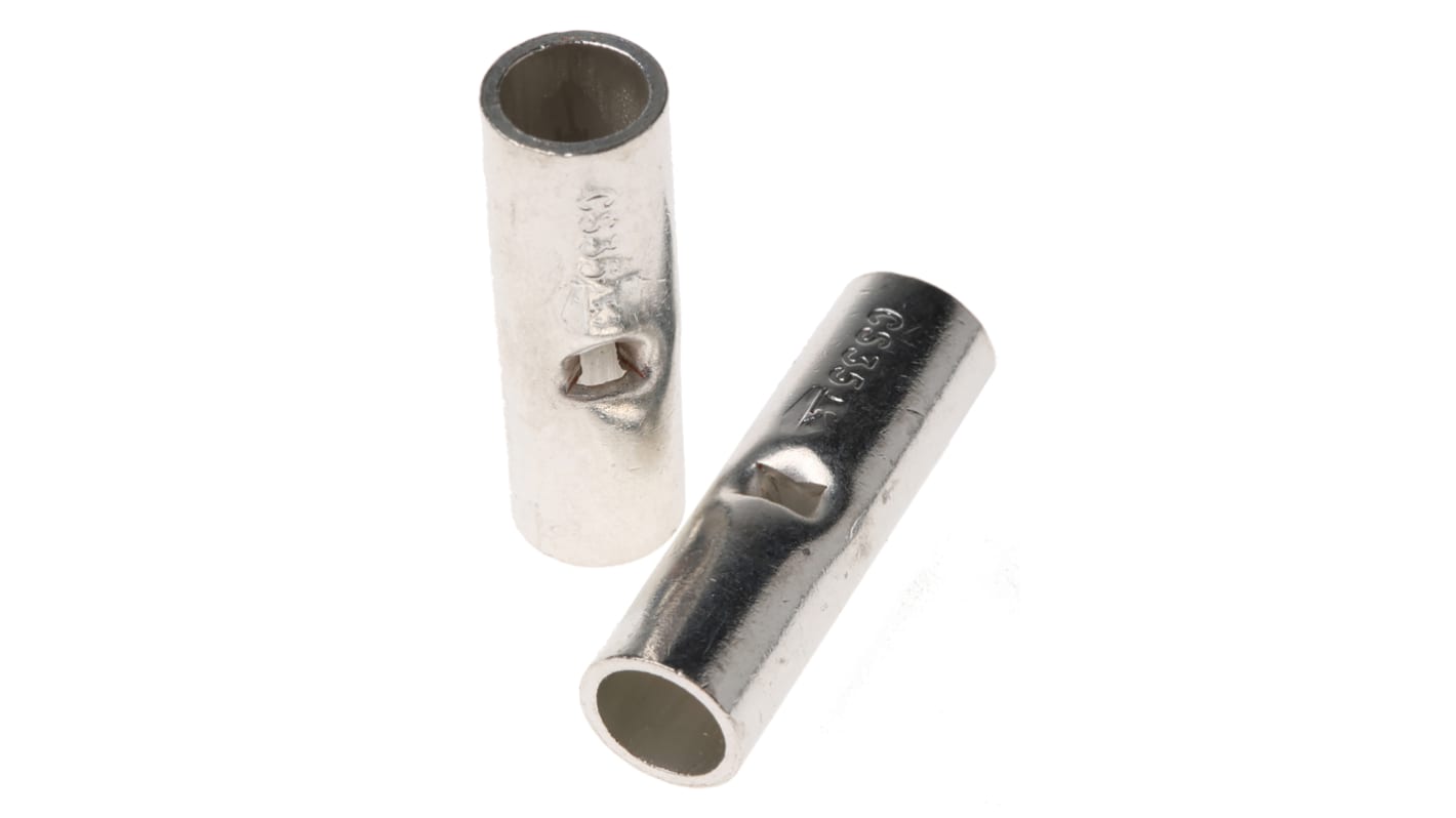 RS PRO Butt Splice Connector, Uninsulated, Tin 35 mm²