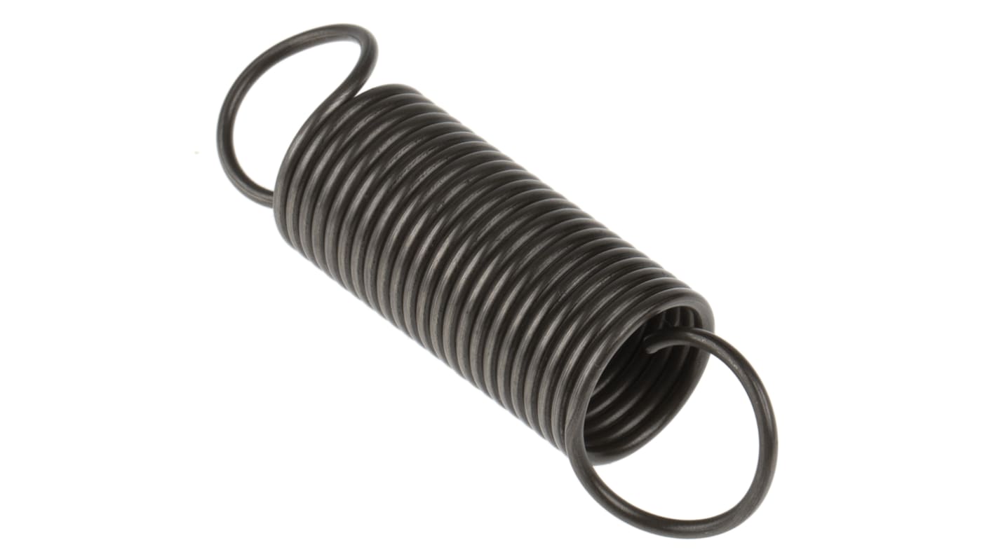 RS PRO Steel Extension Spring, 88.6mm x 24mm