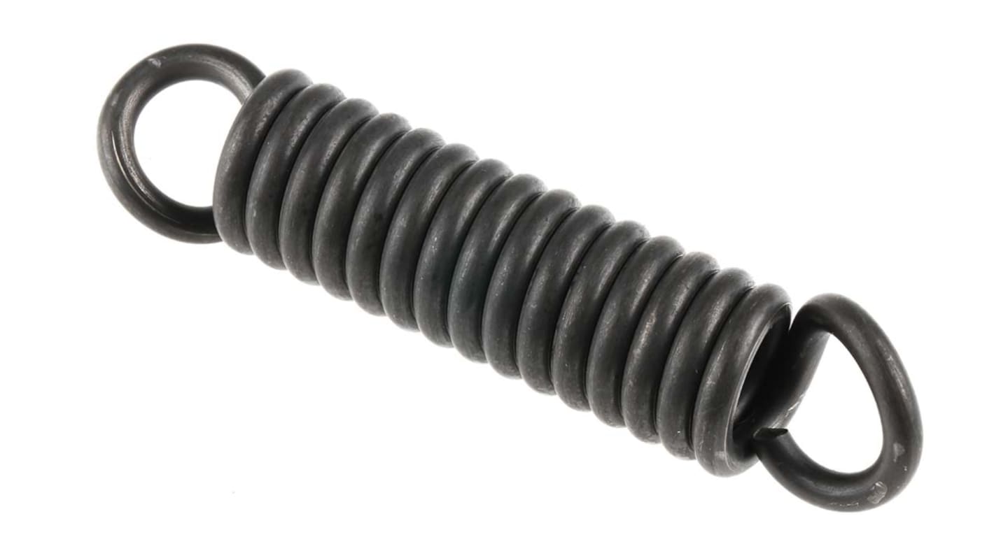 RS PRO Steel Extension Spring, 109mm x 25mm