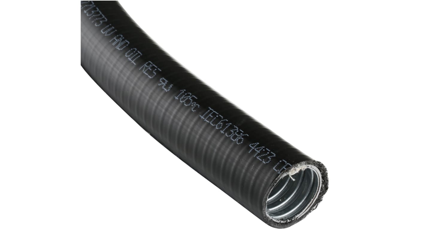 Adaptaflex 镀锌钢防水挠性电缆管, Φ32mm标称, 33.1mm外径, 26.7mm内径, 10m长, IP66，IP67，IP68，IP69K, 黑色, SPL系列
