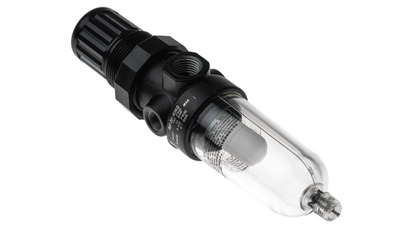 Norgren B07 Filter Regulator, 40μm, G 1/4, Manual, 7 bar
