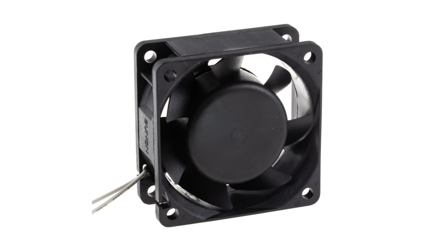 Sunon MA Series Axial Fan, 230 V ac, AC Operation, 30.6m³/h, 4.4W, 211mA Max, 60 x 60 x 25mm