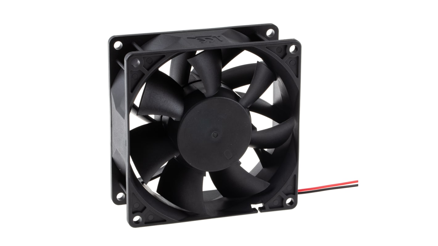 Sunon PMD Series Axial Fan, 24 V dc, DC Operation, 204.3m³/h, 12.2W, 510mA Max, 92 x 92 x 38mm