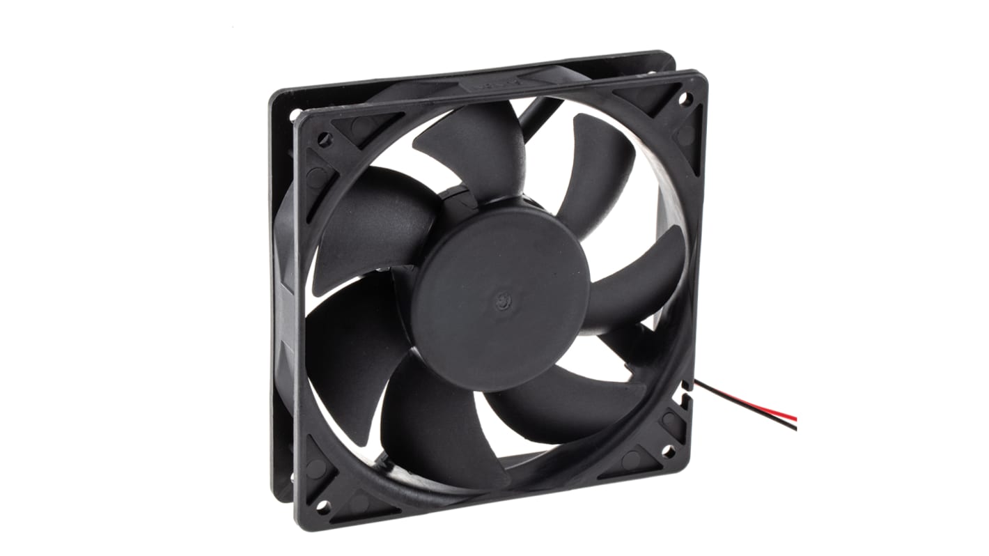 Sunon 直流轴流风机, 12 V dc电源, 255m³/h, 12W, 最大1A, 4500rpm, 120 x 120 x 25mm, PMD系列