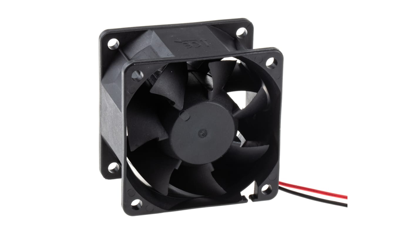 Sunon 直流轴流风机, 24 V dc电源, 96m³/h, 10.3W, 最大430mA, 8000rpm, 60 x 60 x 38mm, PMD系列
