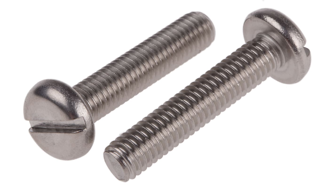 Śruby maszynowe M6 łeb z łbem walcowym soczewkowym Stal nierdzewna długość 30.0mm skok 1.0mm