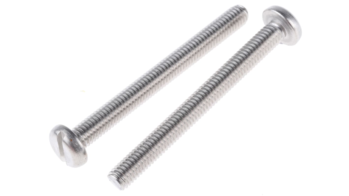 Śruby maszynowe M6 łeb z łbem walcowym soczewkowym Stal nierdzewna długość 60.0mm skok 1.0mm
