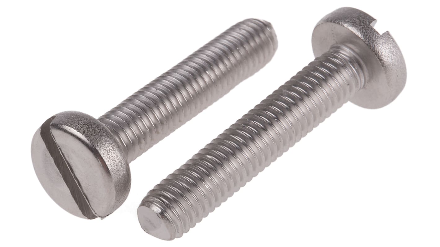 Śruba maszynowa M8 łeb z łbem walcowym soczewkowym Stal nierdzewna długość 40.0mm skok 1.25mm