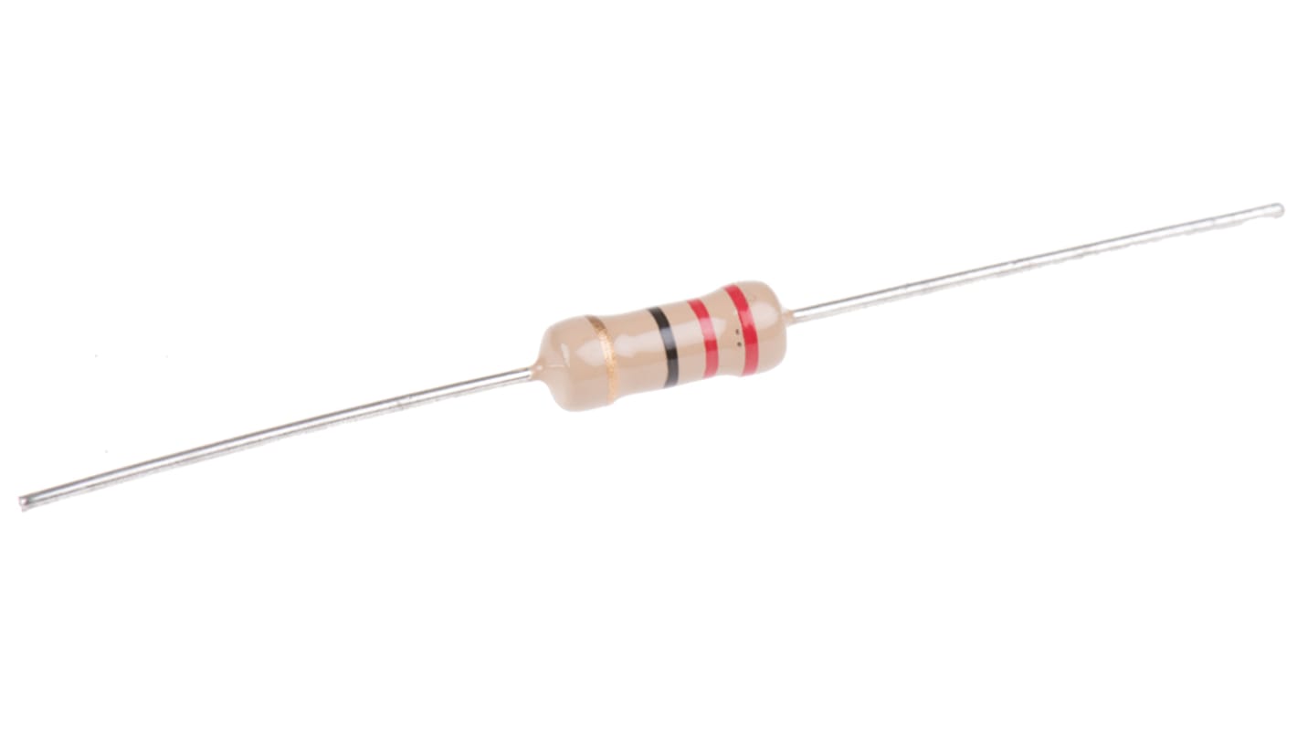 TE Connectivity 22Ω Carbon Film Resistor 1W ±5% CFR100J22R