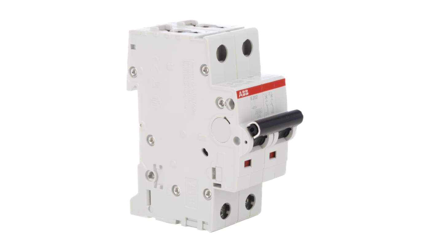Interruttore magnetotermico ABB, 2P 2A 10 kA, Tipo C