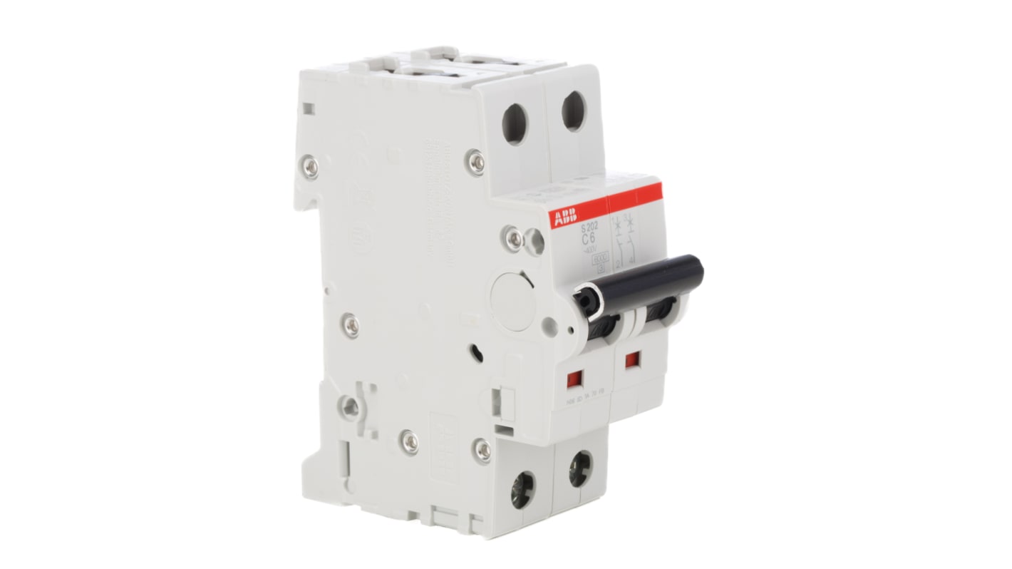 Interruttore magnetotermico ABB, 2P 20A 10 kA, Tipo C