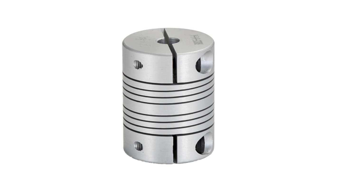 RS PRO Beam Coupling, 25.4mm Outside Diameter, 6 x 8mm Bore, 31.8mm Length Flexible Beam Coupling