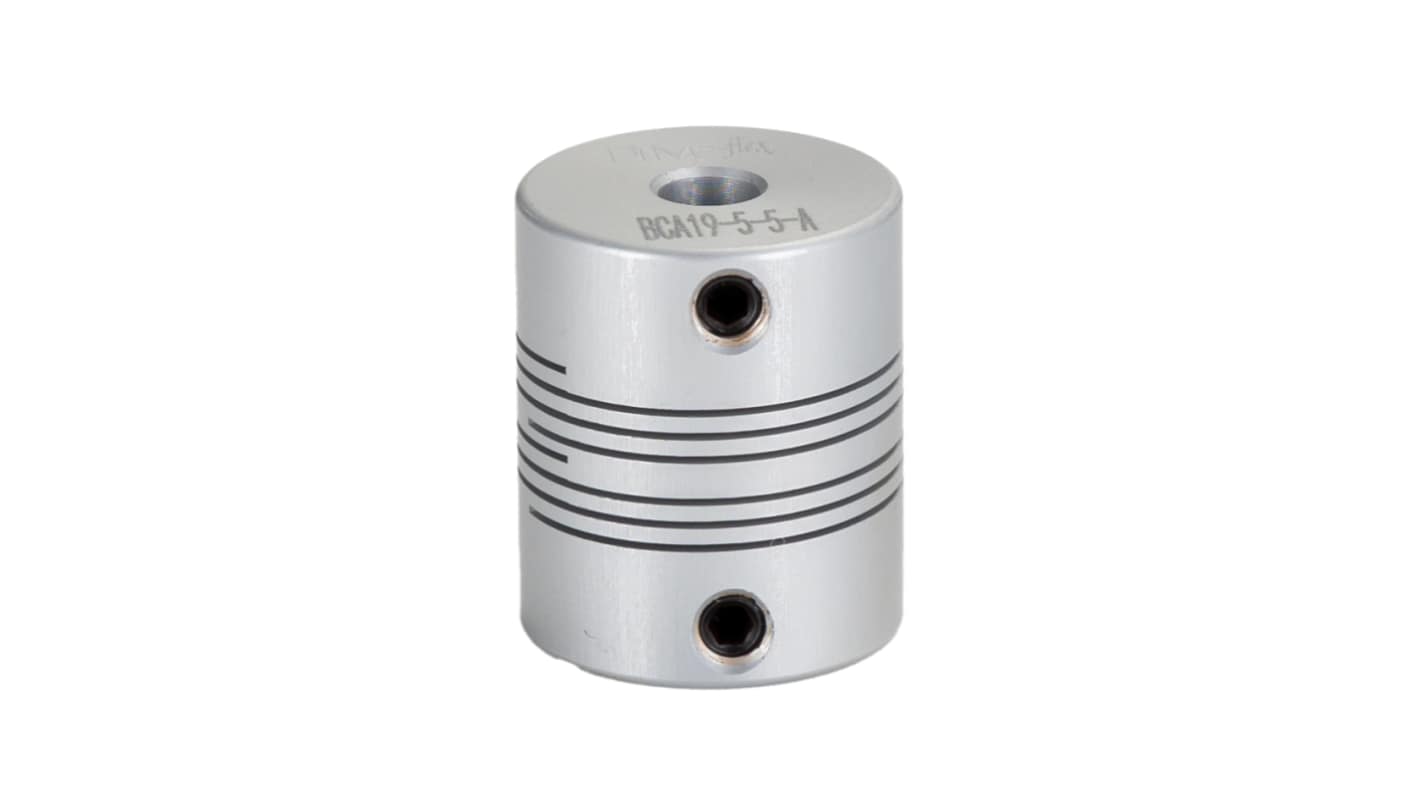 RS PRO Beam Coupling, 19.1mm Outside Diameter, 5mm Bore, 22.9mm Length Flexible Beam Coupling