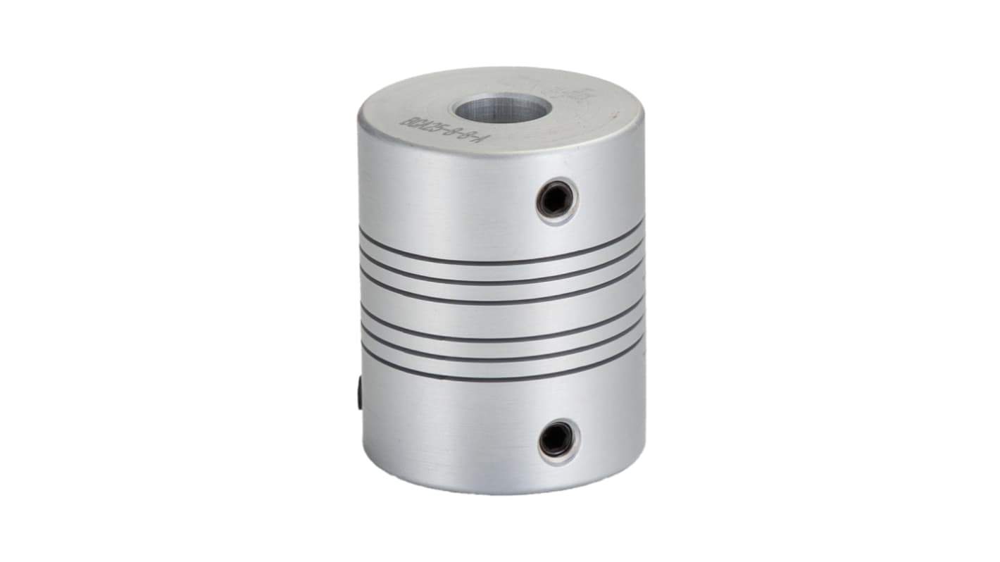 RS PRO Beam Coupling, 25.4mm Outside Diameter, 8mm Bore, 31.8mm Length Flexible Beam Coupling
