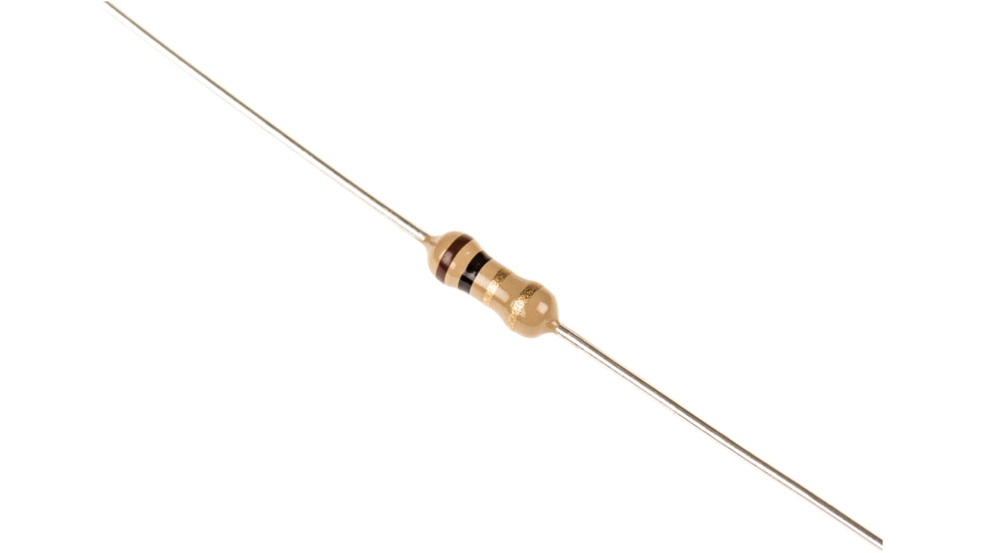 TE Connectivity 碳膜电阻, 1Ω, 0.33W, ±5%容差, 0 → +200ppm/°C, CFR25系列