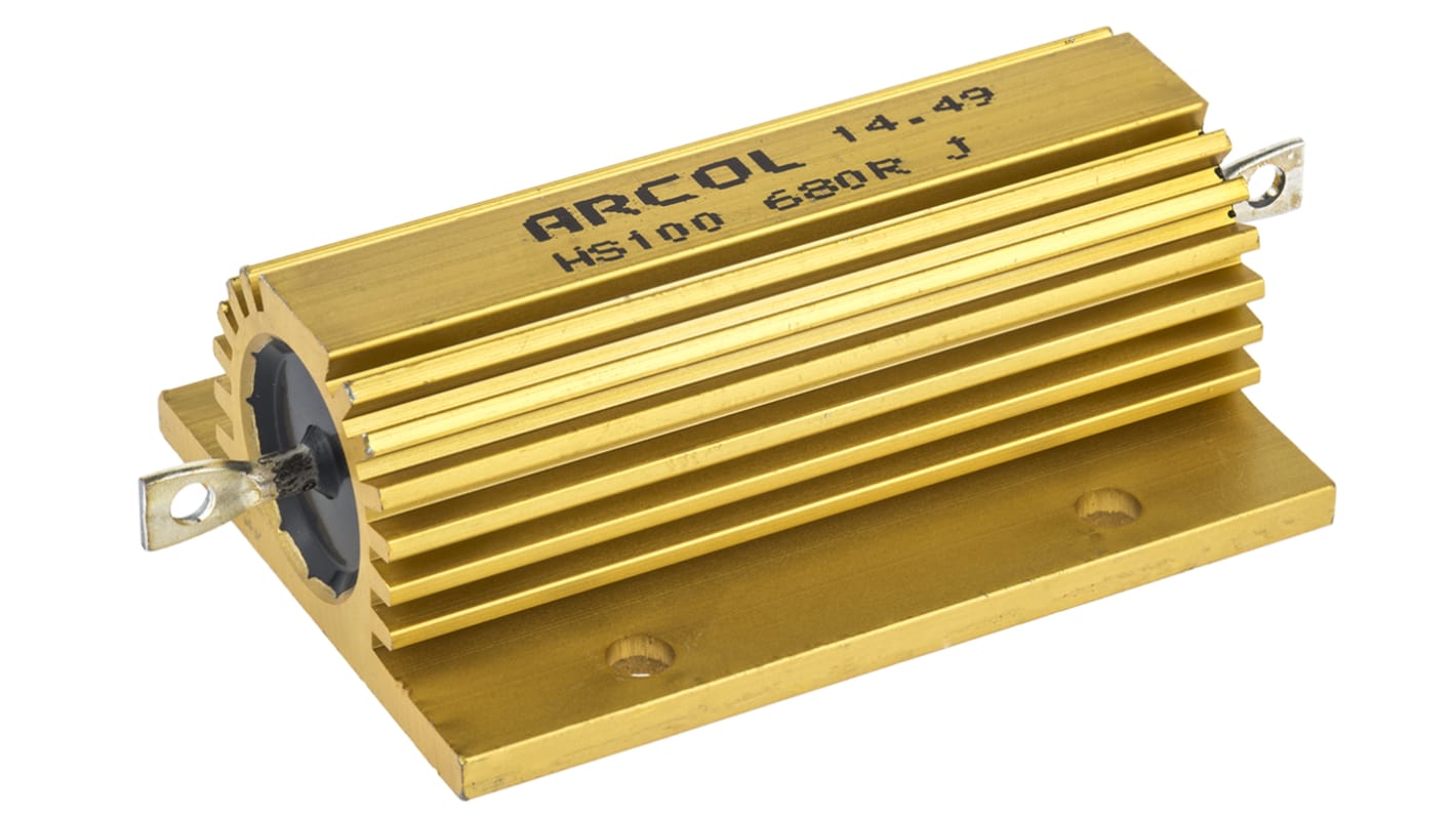 Resistenza per montaggio su telaio Arcol, 680Ω, 100W, ±5%