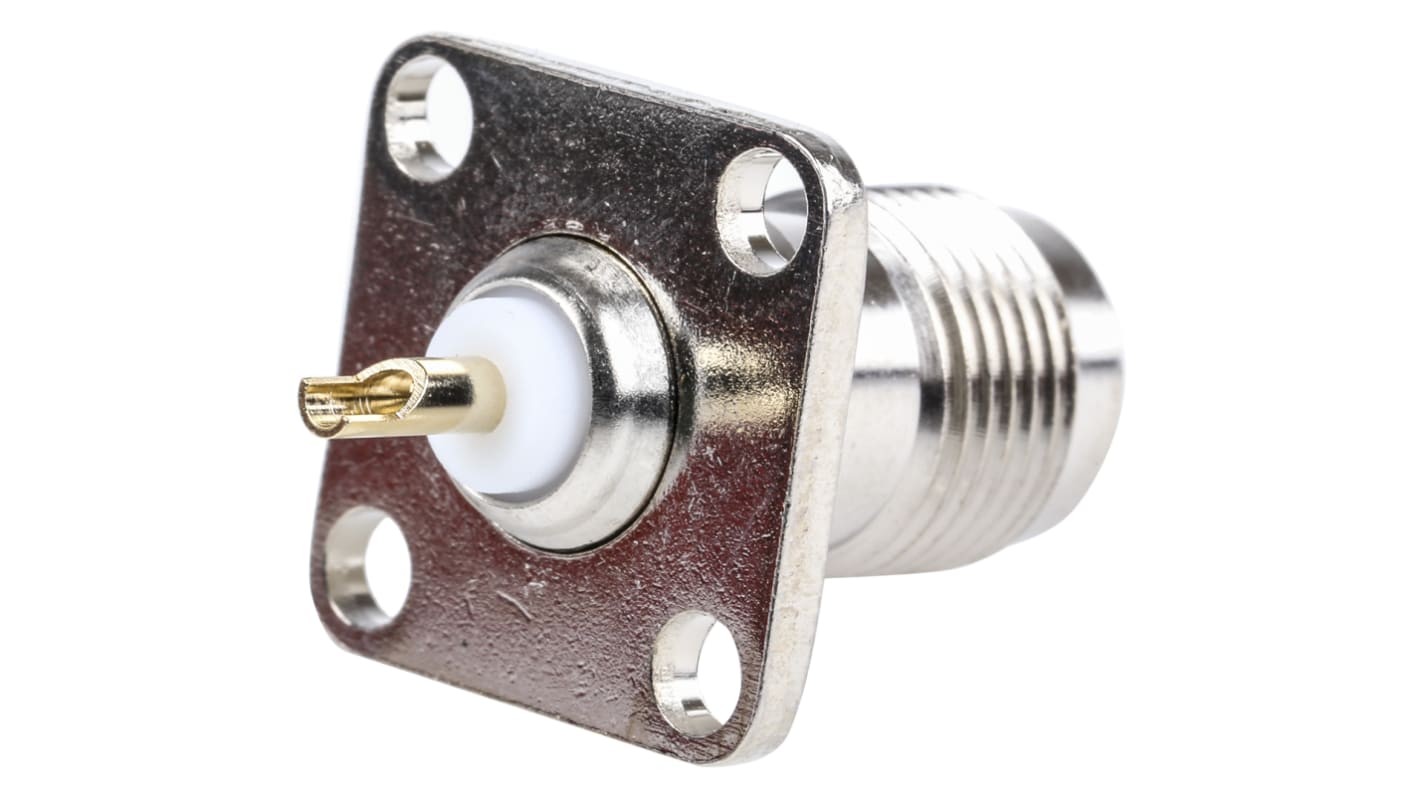 RS PRO, Jack Panel Mount TNC Connector, 50Ω, Solder Termination, Straight Body
