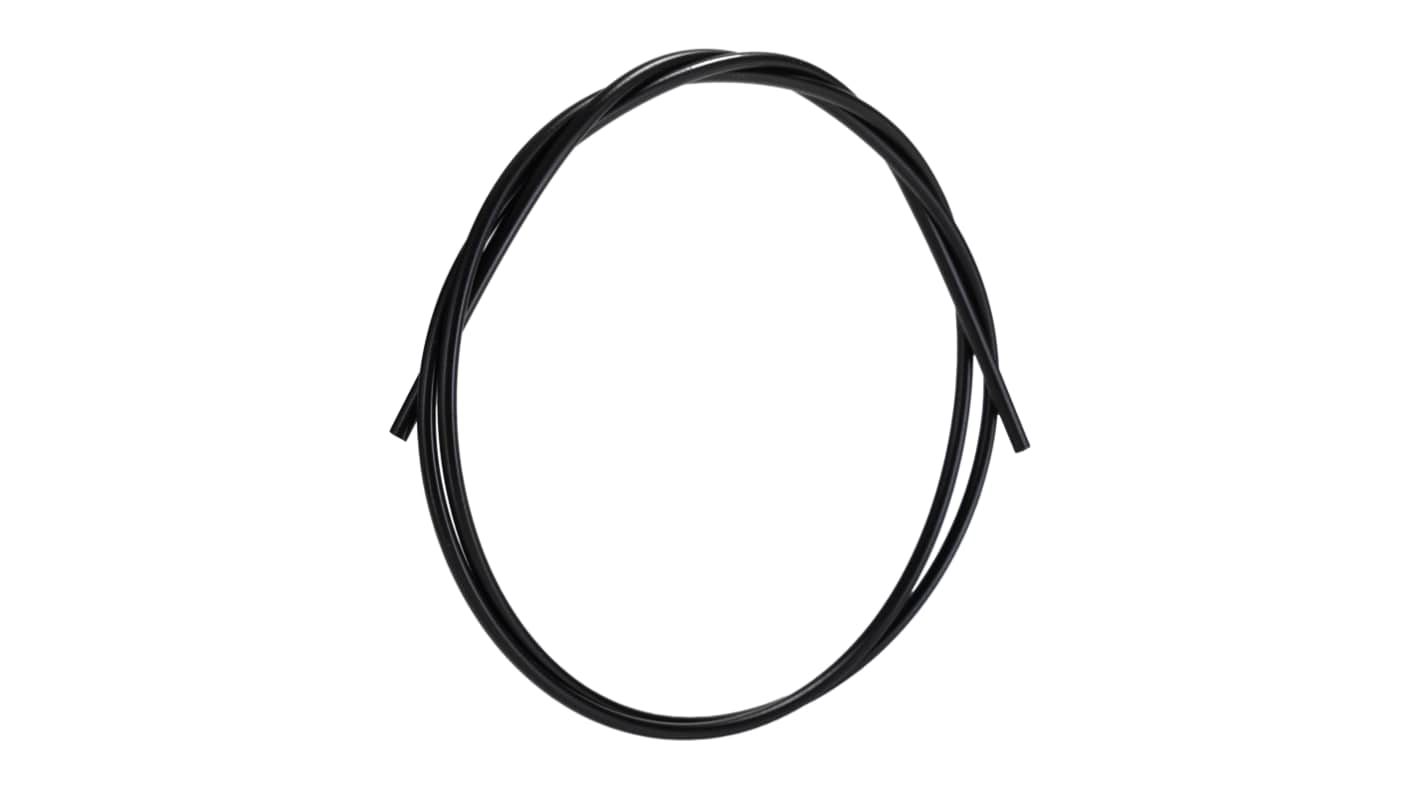 RS PRO Halogen Free Heat Shrink Tubing, Black 4.8mm Sleeve Dia. x 100cm Length 2:1 Ratio