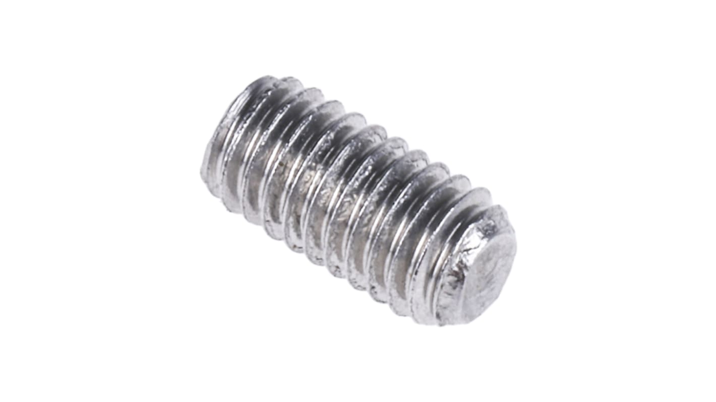 Plain Stainless Steel Hex Socket Set M3 x 6mm Grub Screw