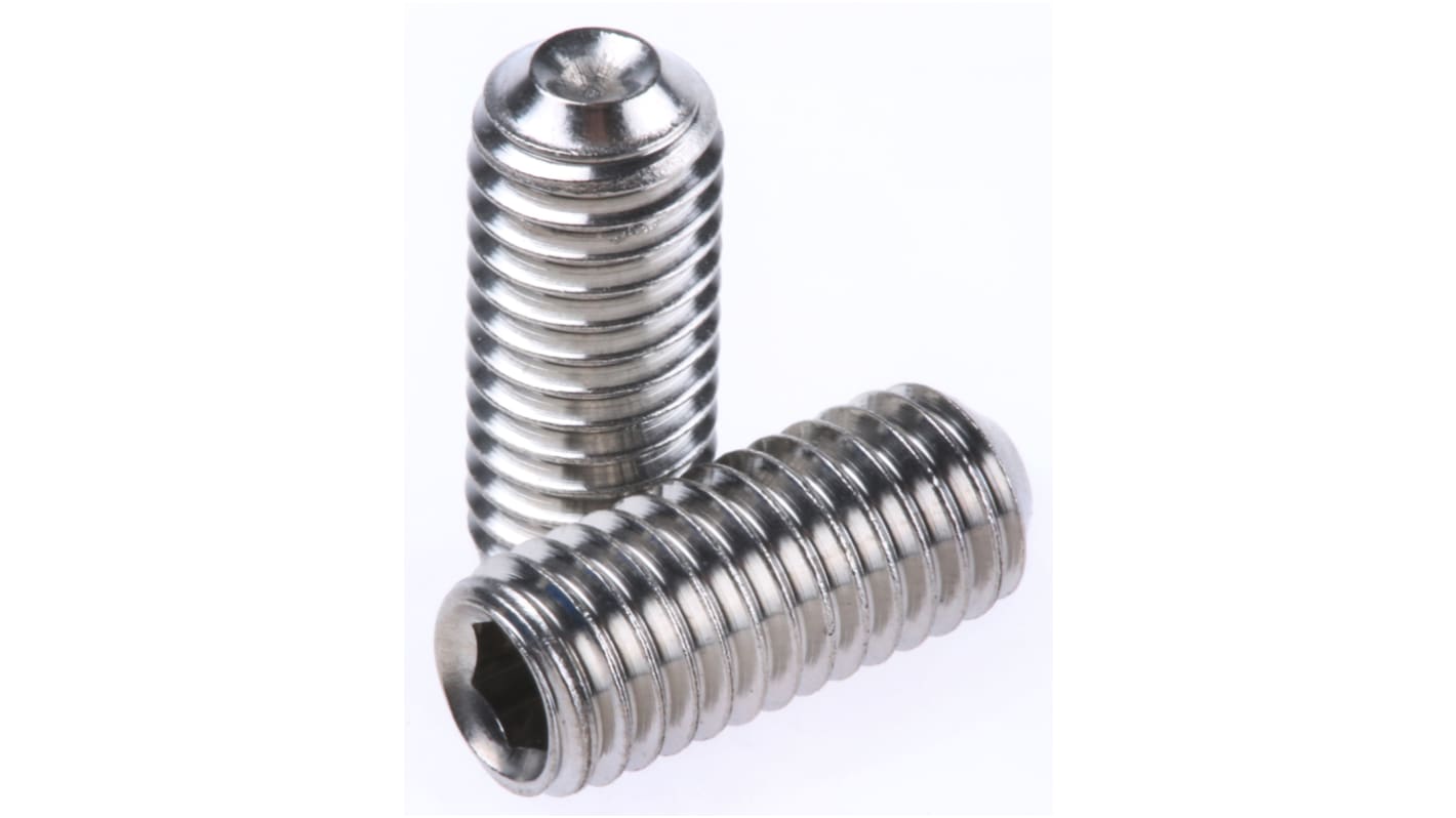 Stainless Steel Hex Socket Set M5 x 12mm Grub Screw