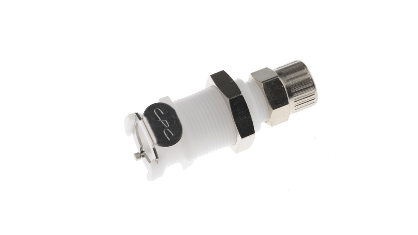 Colder Products Hose Connector, Straight Threaded Coupling, PTF 3/8in 1/4in ID, 8.3 bar