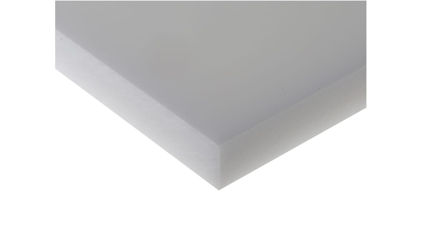 RS PRO White Plastic Sheet, 500mm x 300mm x 20mm