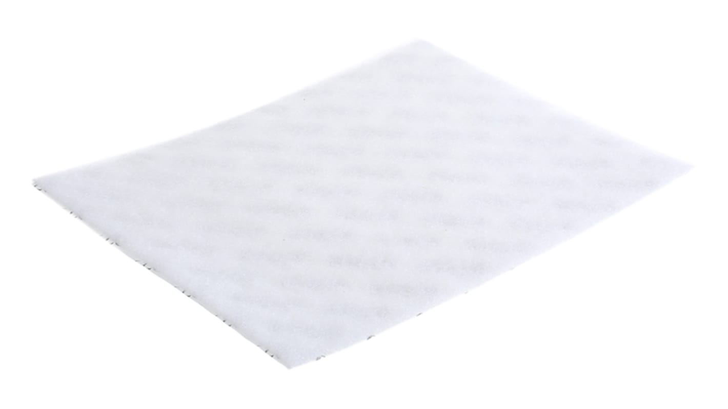 3M Scotch-Brite Track Pad White Cotton Cloths for Automotive, Dry Use, Box of 10, 175 x 235mm, Repeat Use