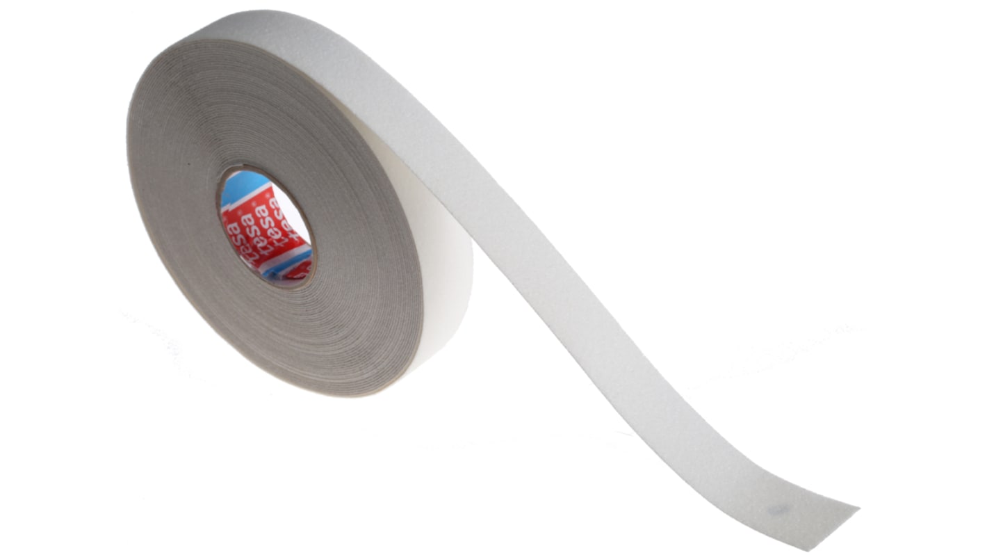 Tesa White PVC 15m Adhesive Anti-slip Tape, 0.81mm Thickness