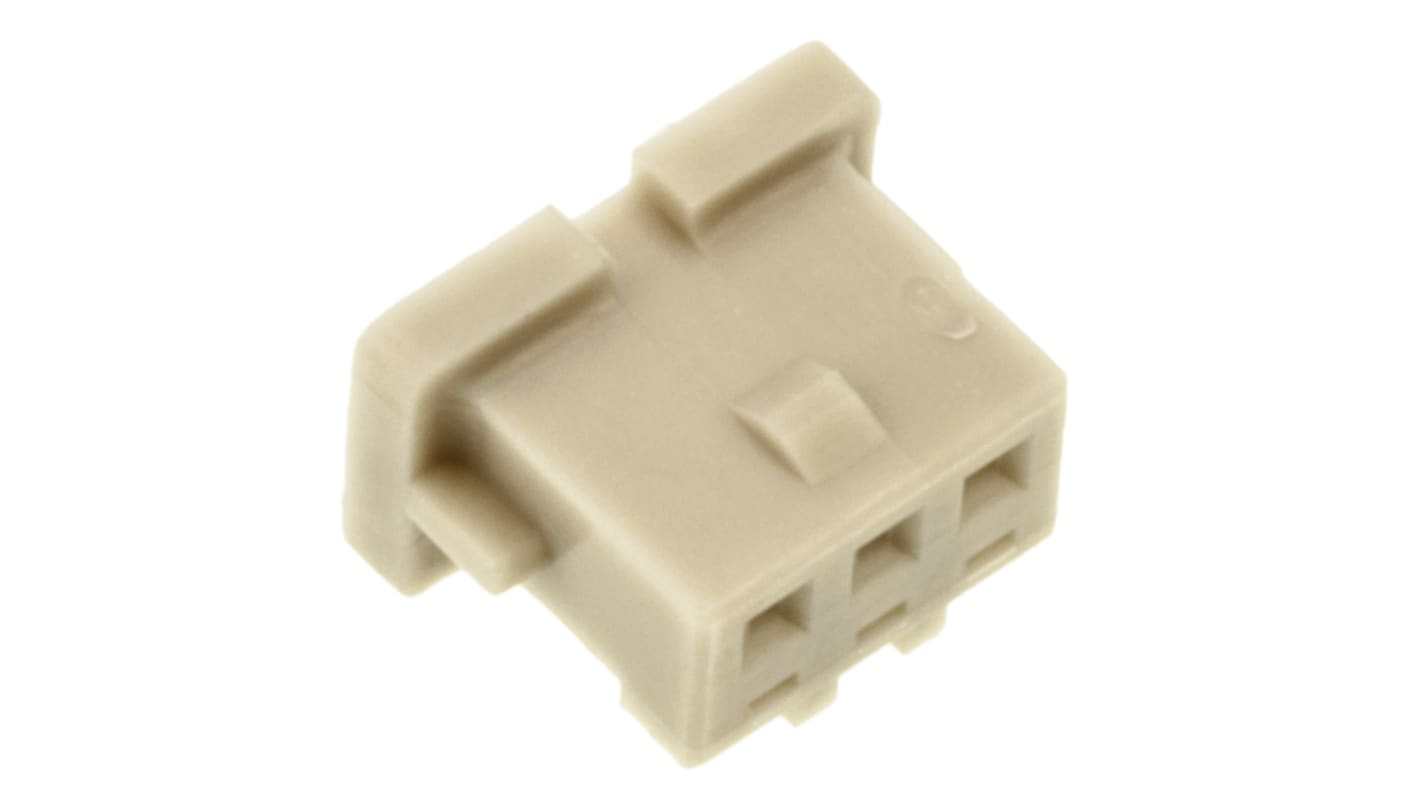 Carcasa de conector Hirose DF13-3S-1.25C, Serie DF13, paso: 1.25mm, 3 contactos, , 1 fila filas, Recto, Hembra, Montaje