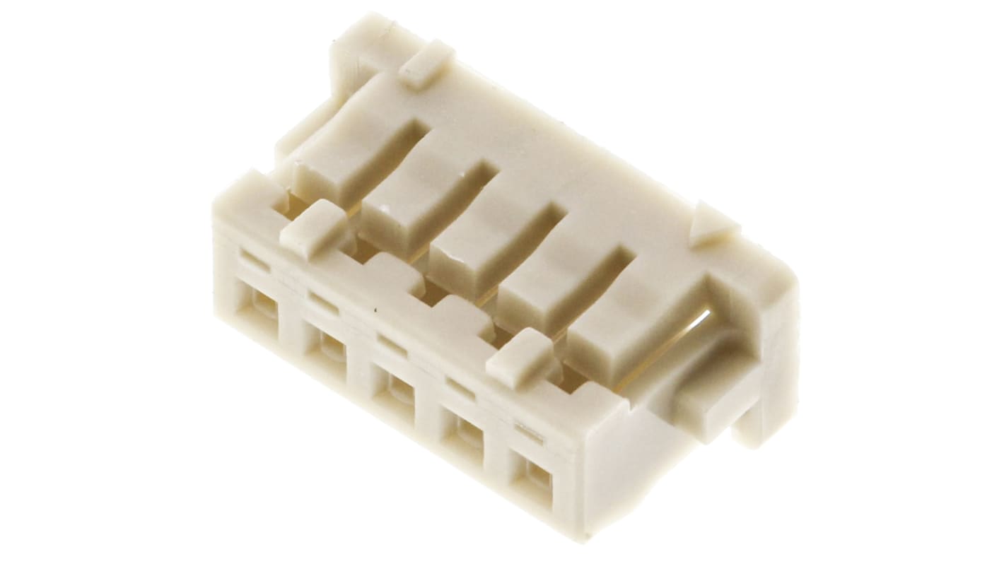 Hirose, DF13 Male Connector Housing, 1.25mm Pitch, 5 Way, 1 Row