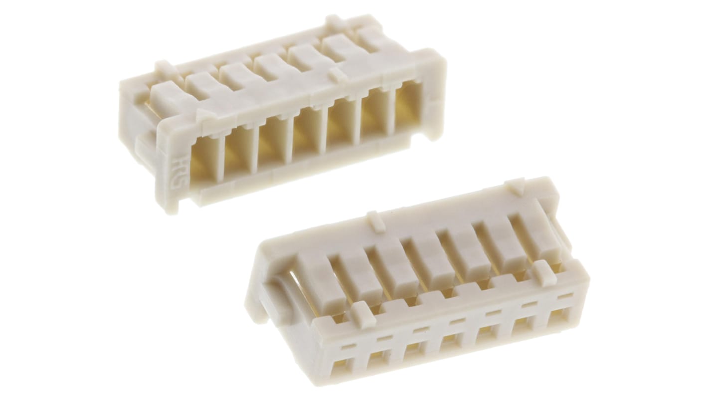 Corpo connettore automotive Hirose Maschio, 7 vie, 1 fila, passo 1.25mm
