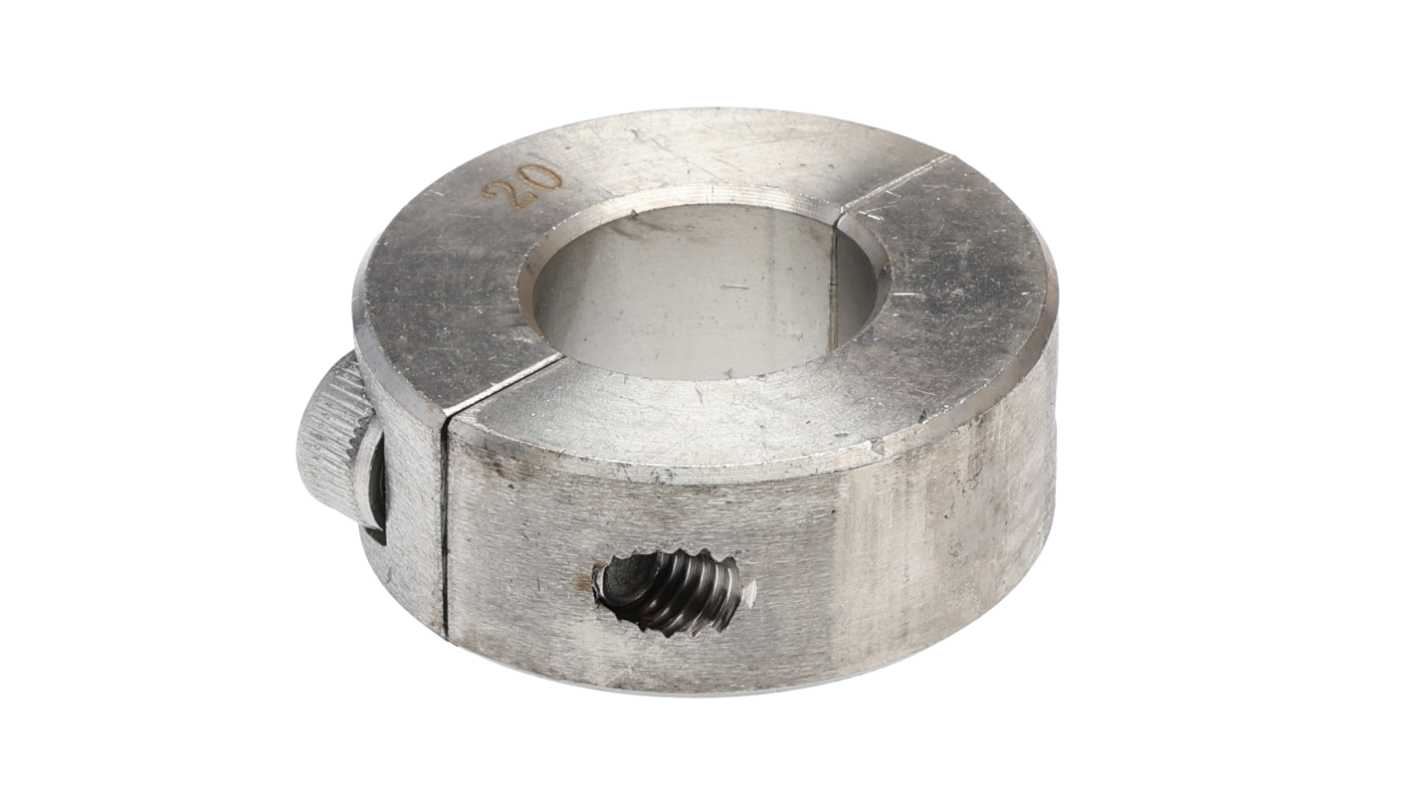 Pierścień osadczy, mocowanie: Śruba zaciskowa, śred. wału: 20mm, Stal nierdzewna 304