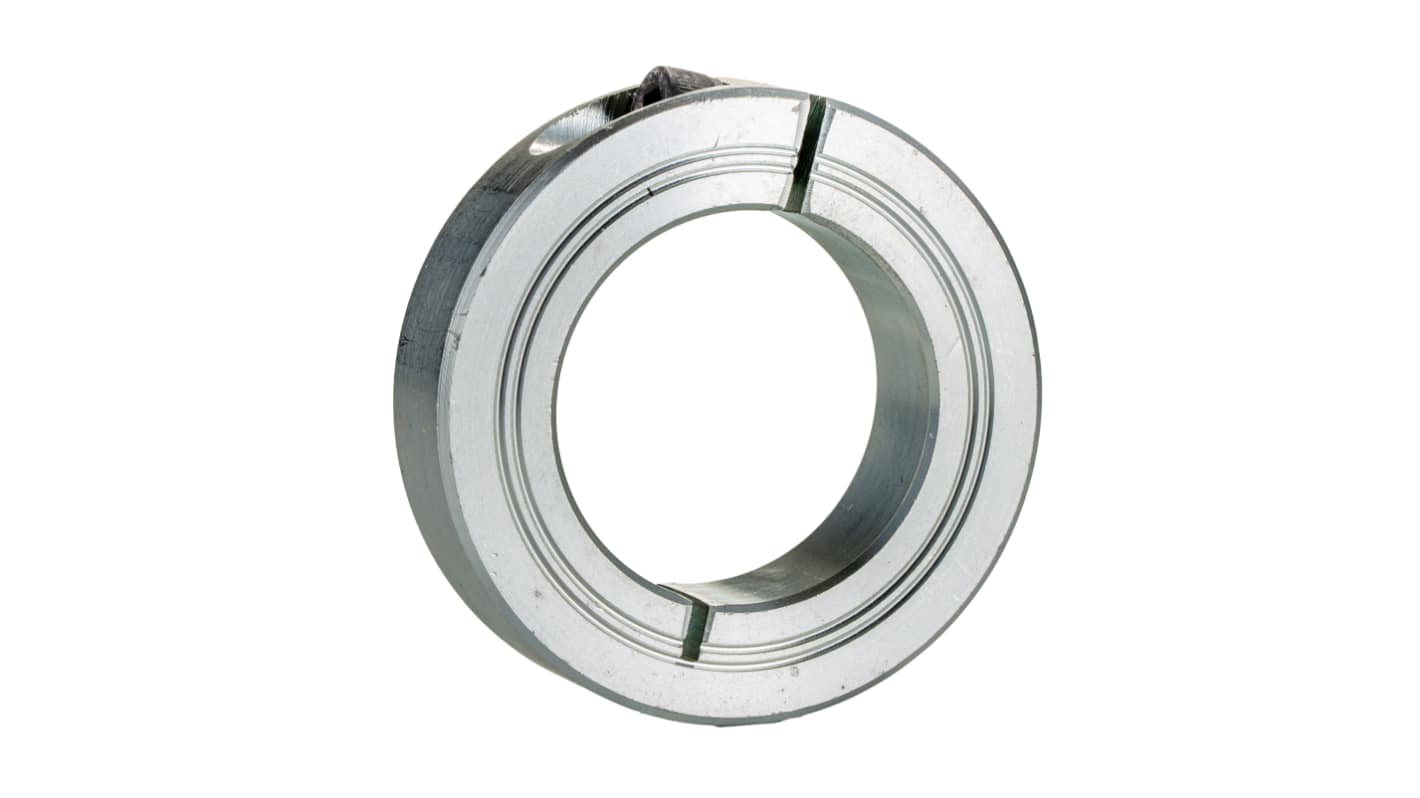 RS PRO 钢轴环, 25mm轴径, 45mm外径, 15mm宽, 一件, 单宽, 夹紧螺丝固定