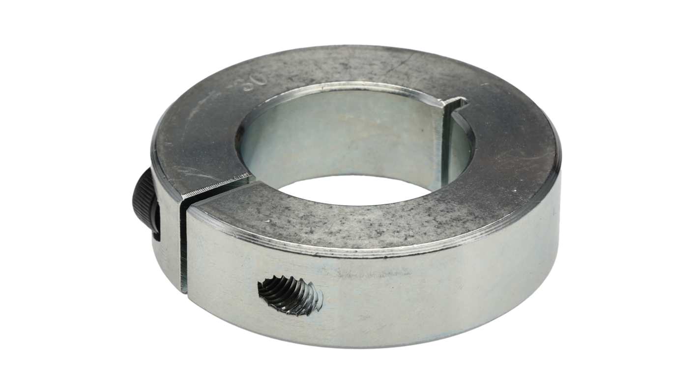 RS PRO Shaft Collar, One Piece, Clamp Screw, Bore 30mm, OD 54mm, W 15mm, Steel