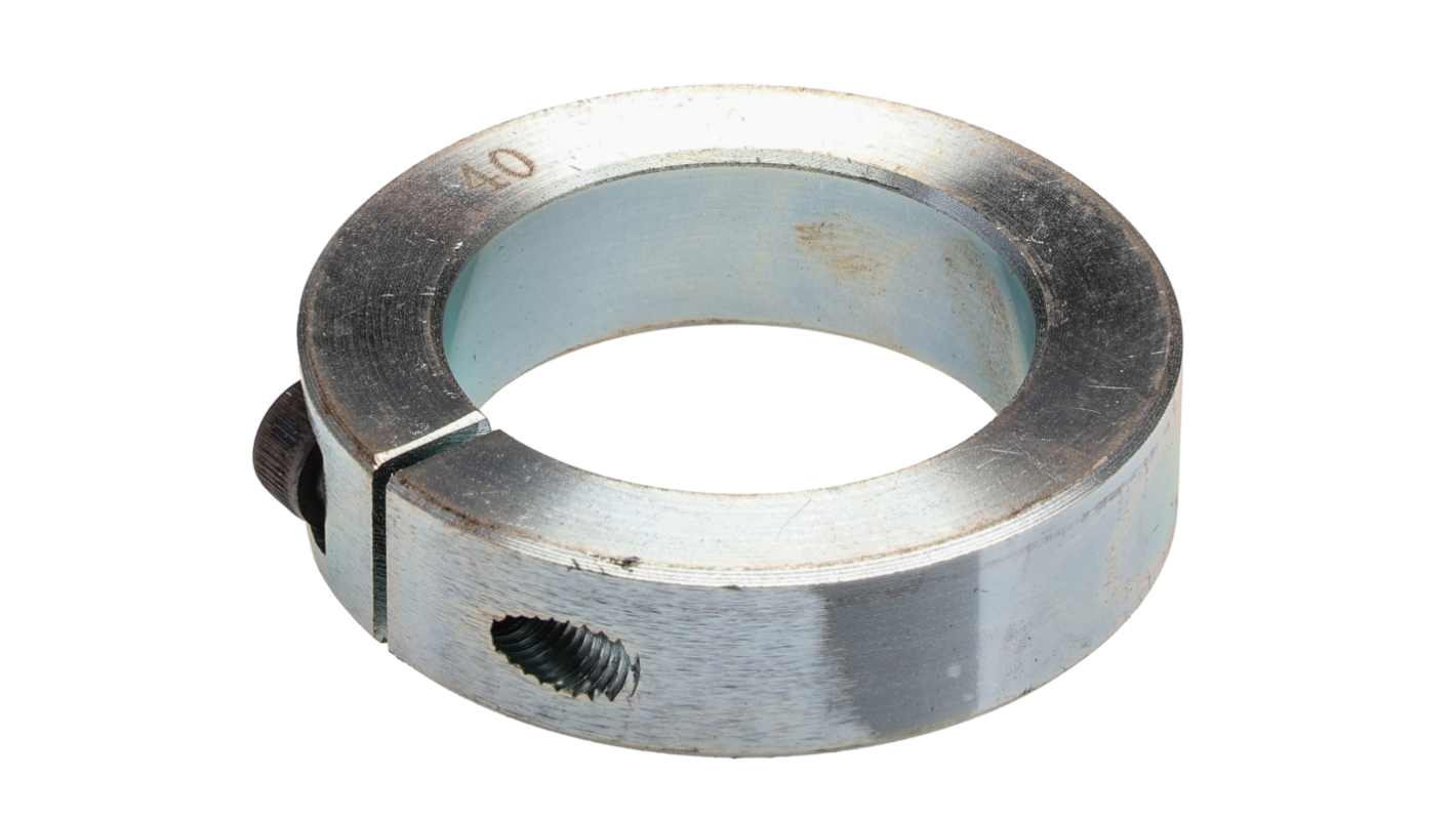 Pierścień osadczy, mocowanie: Śruba zaciskowa, śred. wału: 40mm, Stal