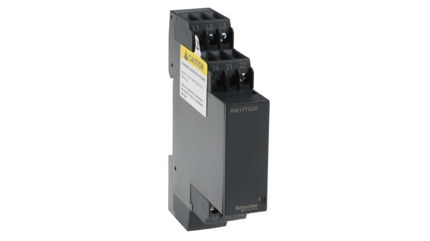 Schneider Electric Phase Monitoring Relay, 3 Phase, DPDT, 183 → 484 V, DIN Rail