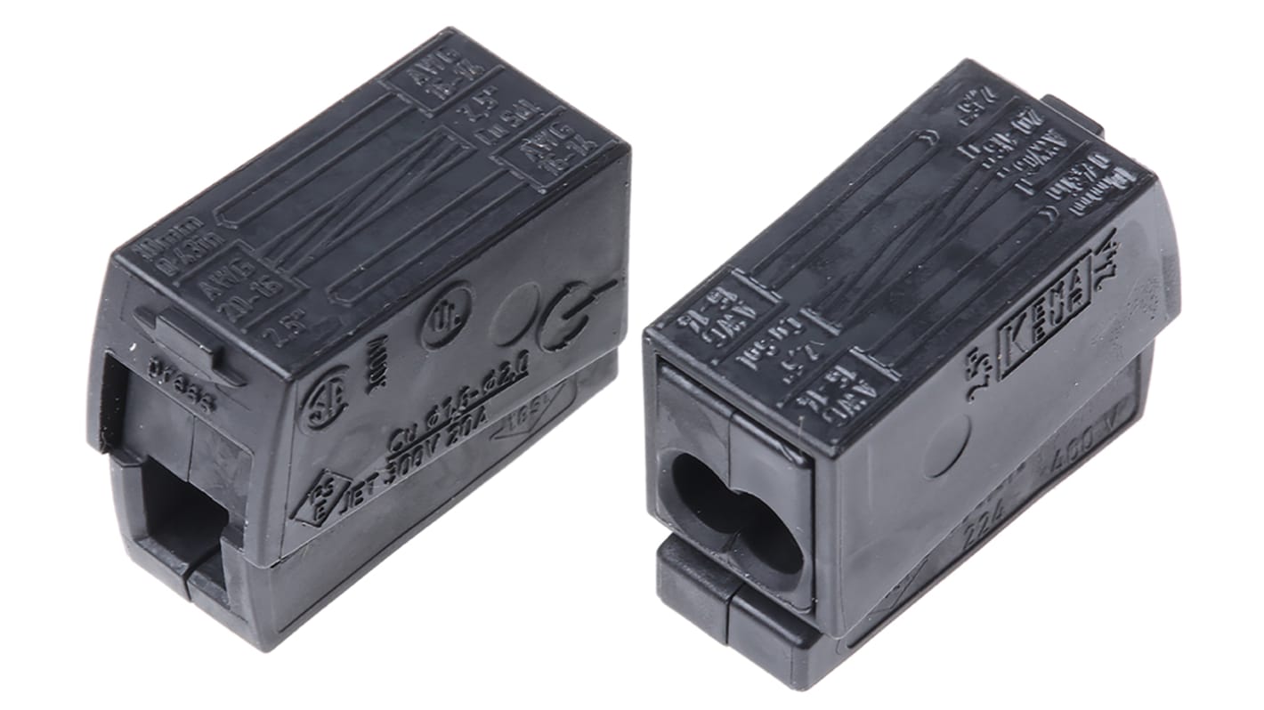 WAGO 224 Series Connector, 24A