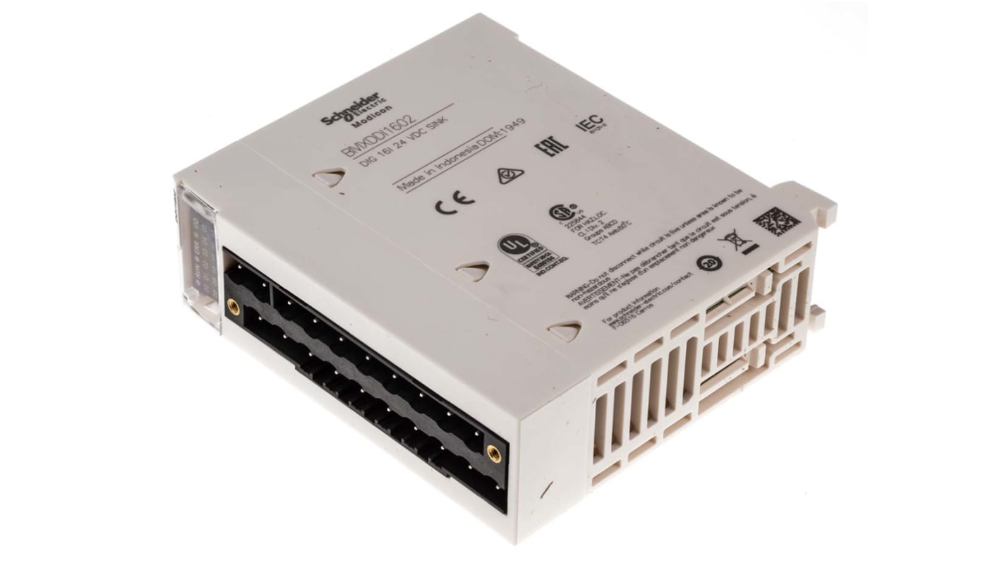Moduł PLC We/Wy Schneider Electric Moduł PLC We/Wy M340 do sterownika PLC Seria M340 BMXDDI1602
