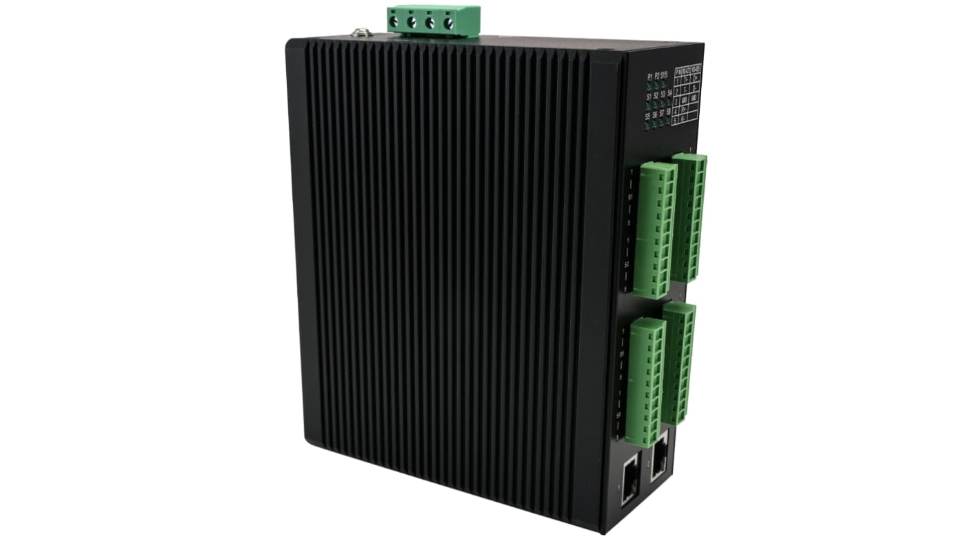 RS PRO 以太网媒体转换器, 全双工, 速率10/100Mbit/s, 最高300 → 460800bps, RJ45, RS422, RS485端口