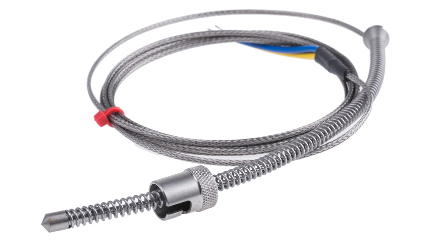 RS PRO Type J Adjustable Bayonet Thermocouple 2m Length, 6mm Diameter, -60°C → +350°C