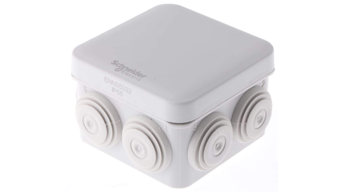 Schneider Electric ABS接线盒, 65 x 45 x 65mm, 7线路, IP55, Mureva系列