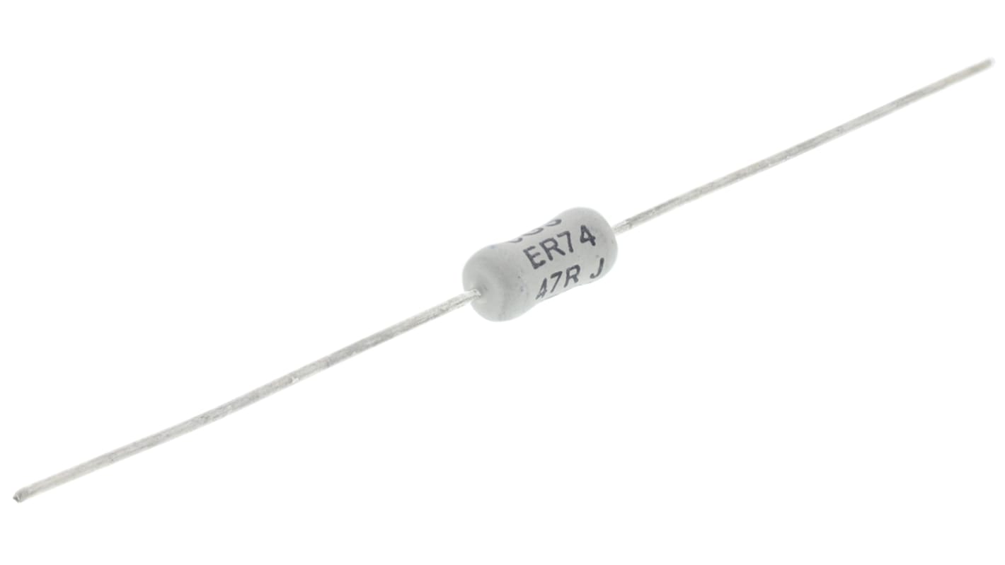 TE Connectivity 绕线电阻, 47Ω, 3W, ±5%容差, 0 → +60ppm/°C, ER74系列