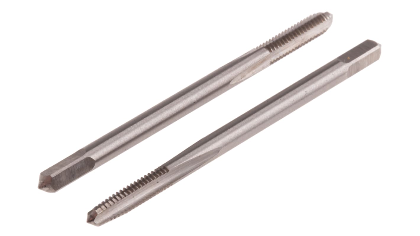 RS PRO Tap Set, #6 BA Thread, 0.53mm Pitch, BA Standard, Hand Tap